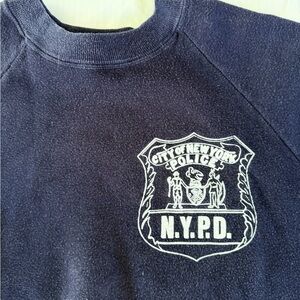 VINTAGE NYC NYPD Graphic Navy Sweatshirt